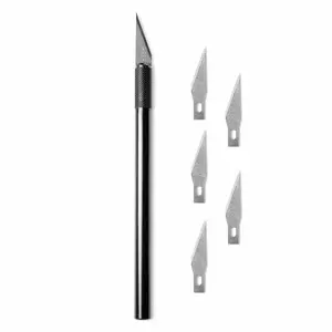 Angelus #11 Detail Knife + 5 Replacement Blades, Artist Craft Knife, Hobby Knife, Hand Tools Home