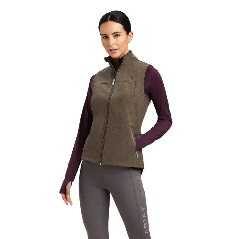 ARIAT – New Team Softshell Vest ( BANYAN BARK HEATHER )