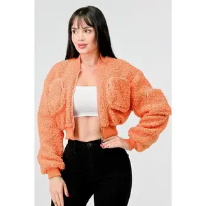 Shearling Fur Bomber Jacket