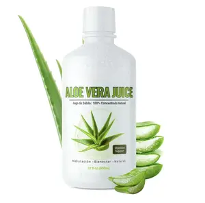 Aloe Vera Juice - 32 fl oz - Unflavored and Gluten Free Drink Concentratedd Jugo de Sabila