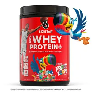 Six Star Pro Nutrition 100% Whey Protein Plus Powder, Kellogg's Froot Loops 1.8 lbs