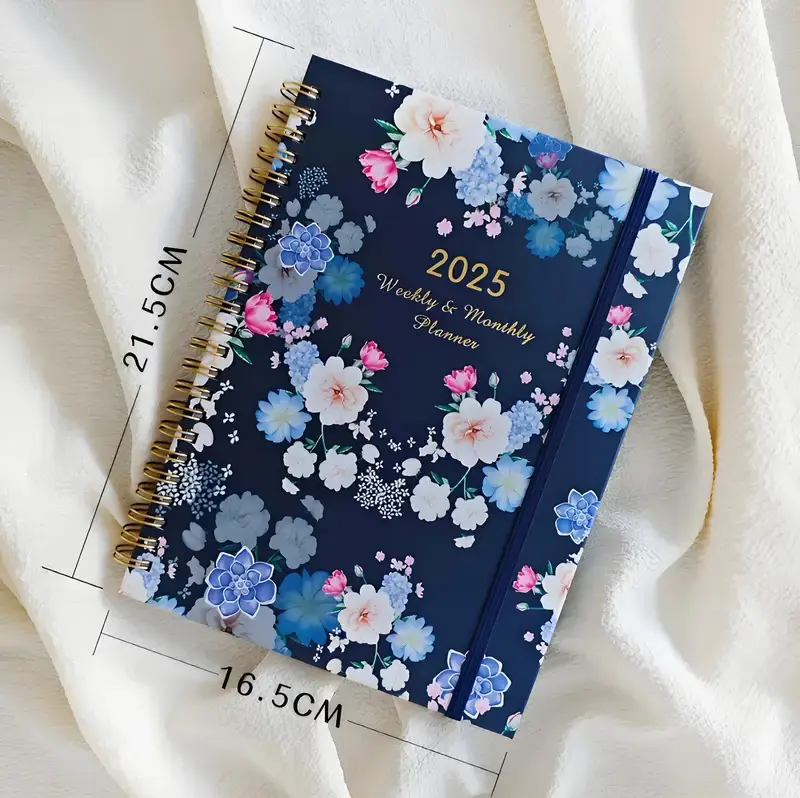 A5 Week Plan Book 2025 Coil Notebook Schedule Book