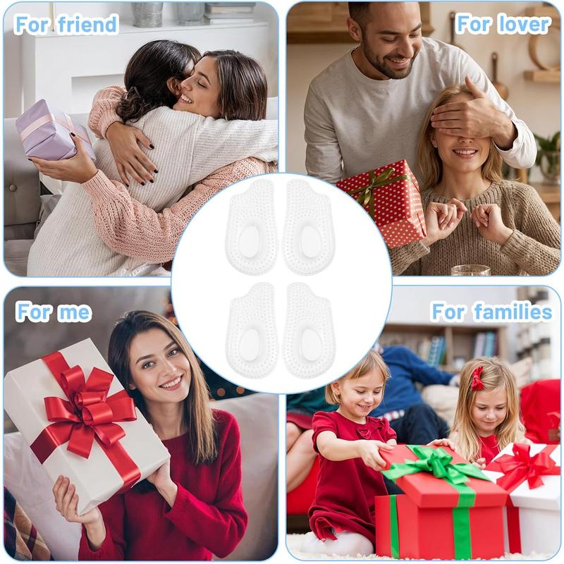 MBAIYO 2Pairs Plantar Fasciitis Heel Cups, Heel Cushions Orthotic Inserts for Plantar Fasciitis Shock Absorption Heels Pain Relief Foot Pressure (Small)