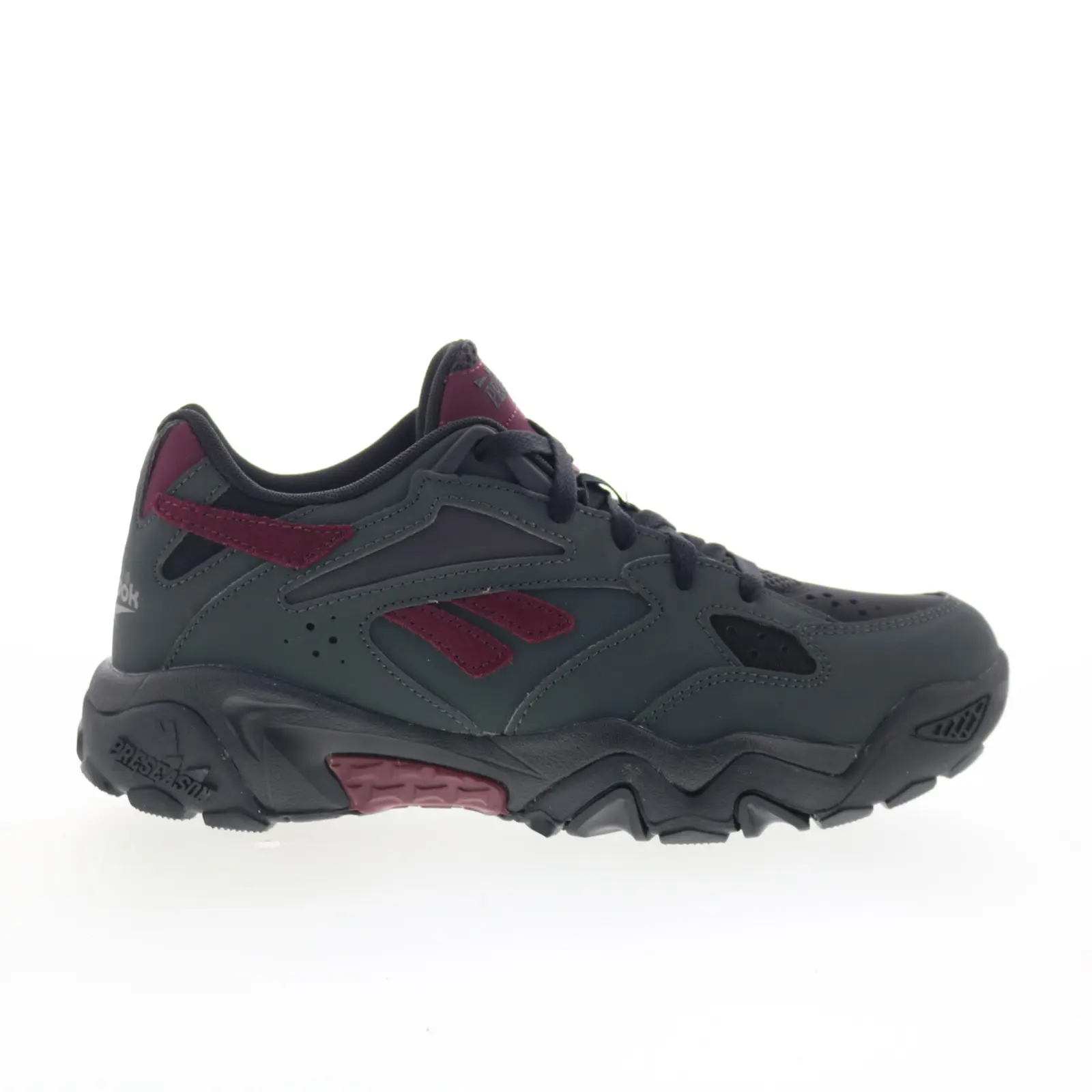 Reebok Preseason 94 Low Mens Gray Leather Lace Up Lifestyle Sneakers Shoes