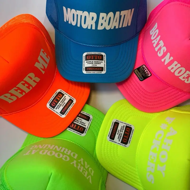Neon Boat Unhinged Trucker Hat Roulette Pack
