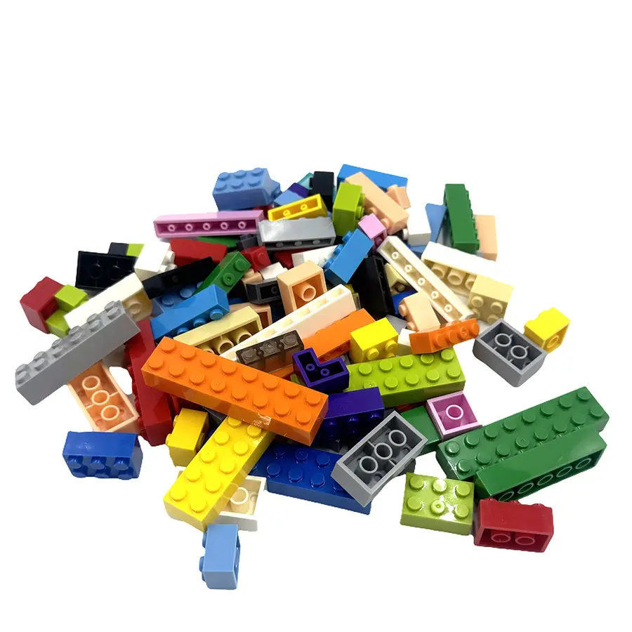 104 Thick Mixed Building Blocks Figures Bricks Colorful Educational Creative Size Compatible with Small Particle Toys for Children
