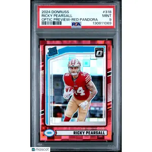2024 Panini Donruss Ricky Pearsall Optic Preview Red Pandora PSA 9