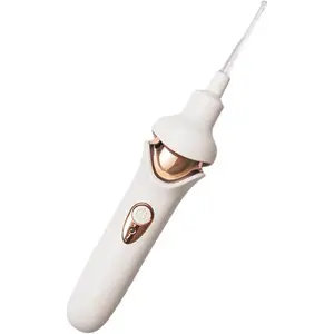 Electric Suction Spoon, Compact Effective Luminous Ear Spoon with LED Light for Adults (Ivory White)
