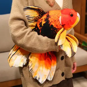 Cute Lucky Koi Goldfish Plush Toy Soft Stuffed Animal Cartoon Doll Throw Pillow Home Decor Kids Birthday Gift