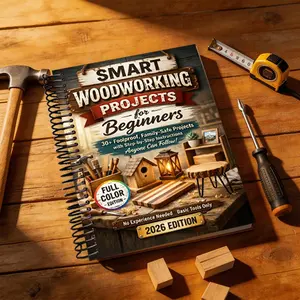 Smart Woodworking Projects for Beginners, Step-By-Step Home Projects, Foolproof Instructions, Pro Results, Safe, Kid-Friendly, No Expensive Tools