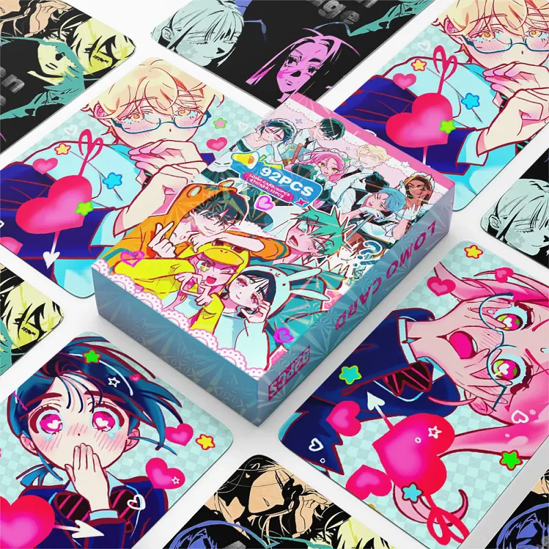 92PCS Korean Manga Alien Stage Photo Cards Set - Luka Hyuna Ivan Collectible LOMO Card With Bonus Stickers