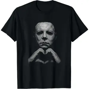 Michael Myers Heart Shirt, Horror Movie Tee, Hoodie and Sweatshirt for autumn and winter,Halloween Gift, Slashers Tshirt, Retro Graphic, Spooky Season, Unisex T-shirt