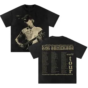 Machine Gun Kelly Lost Americana vintage oversized t shirt rap rock graphic tee heavyweight streetwear street style apparel for fans