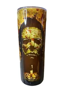 Michael Myers - Story Book - 20 oz. Skinny Sublimation Tumbler - Amy's Tumbler Junkies - Your Favorite Tumbler Shop!