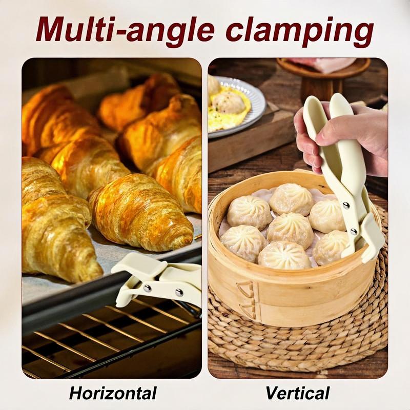 Bowl Holder Clip Set, Thickened Steel, Non-Slip, Stable, 2-Piece Kitchen Tool, Home Essentials