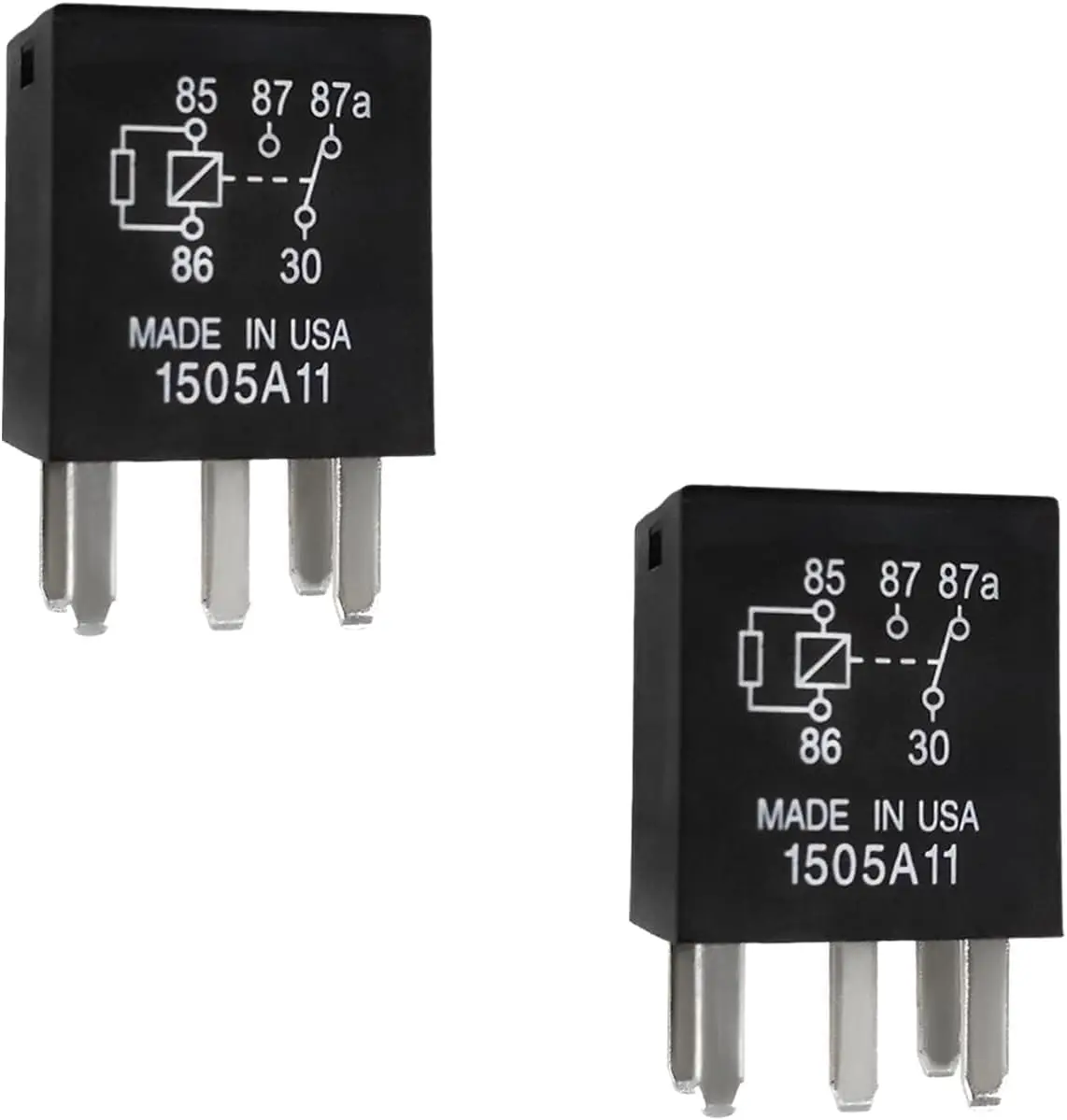 2 PCS Power Relay, 5 Pins G8V-RH-1C7T-R-DC12 Car AC Relay Plug Replacements, Multi Purpose Automotive Electromechanical Relay Heavy Duty Standard Relay Kit, Car Accessories