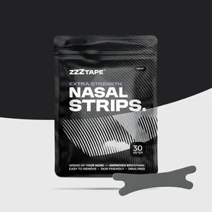 ZzzTape Nasal Strips - 30pcs - Extra Strength Hypoallergenic Strips for Enhanced Nose and Improved Breathing, Skin-Friendly & Drug-Free