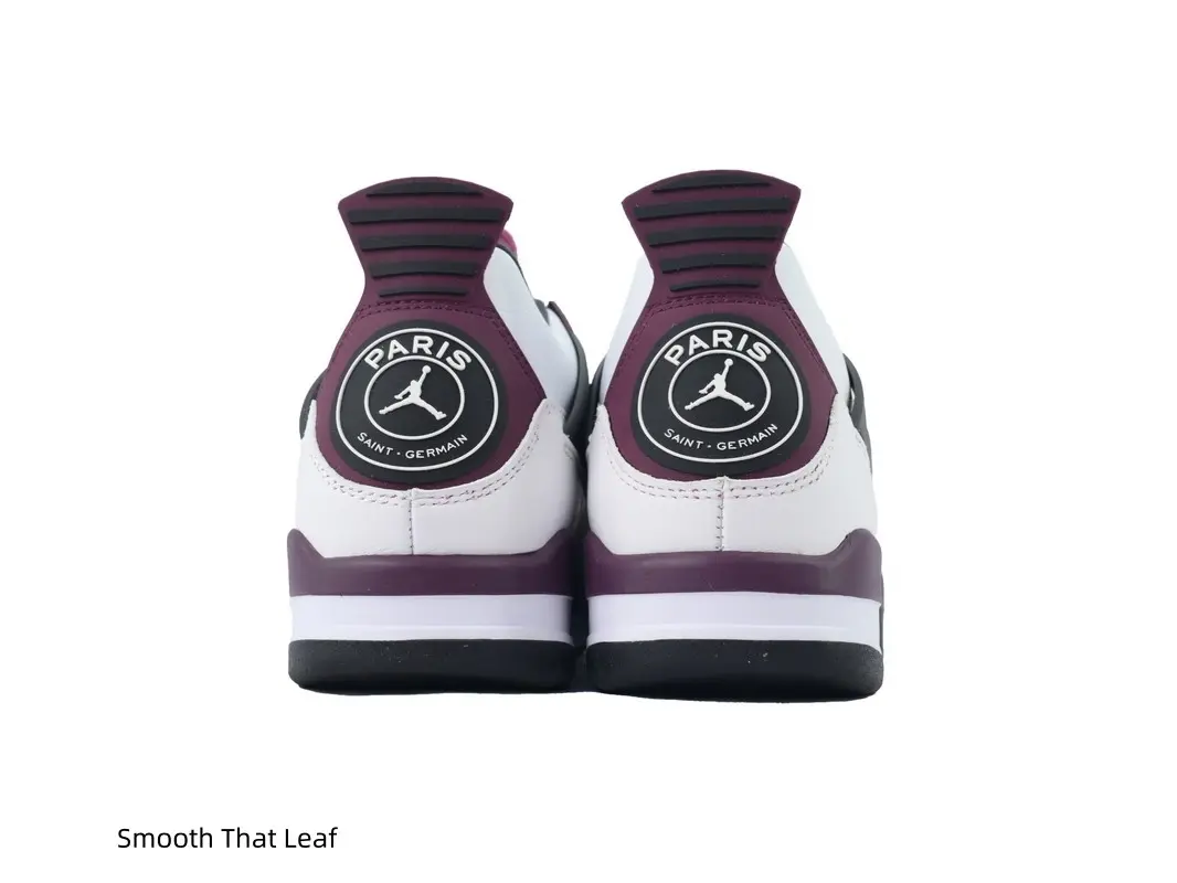 Multi-Tone Mid Top Sneakers, Smooth White Leather Upper, Breathable Mesh Panels, Burgundy & Black Details, Visible Air Cushion, Versatile Retro Basketball Shoes#MidTopSneakers #BasketballShoes #ColorblockSneakers
