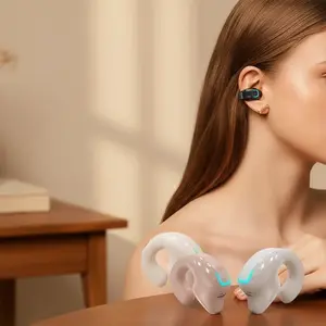 Earphone Clip Wireless Bluetooth Headphone Bone Conduction Headset High Quality TWS Auriculares Sport Noise Canceling With Mic Smart Voice Assistant ENC earbud hi-fi stereo cover
