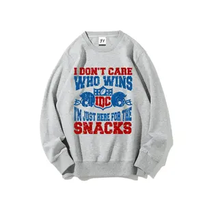 I Don't Care Who Wins I'm Just Here For The Snacks ~ Unisex Crewneck Sweatshirts Printed in the USA