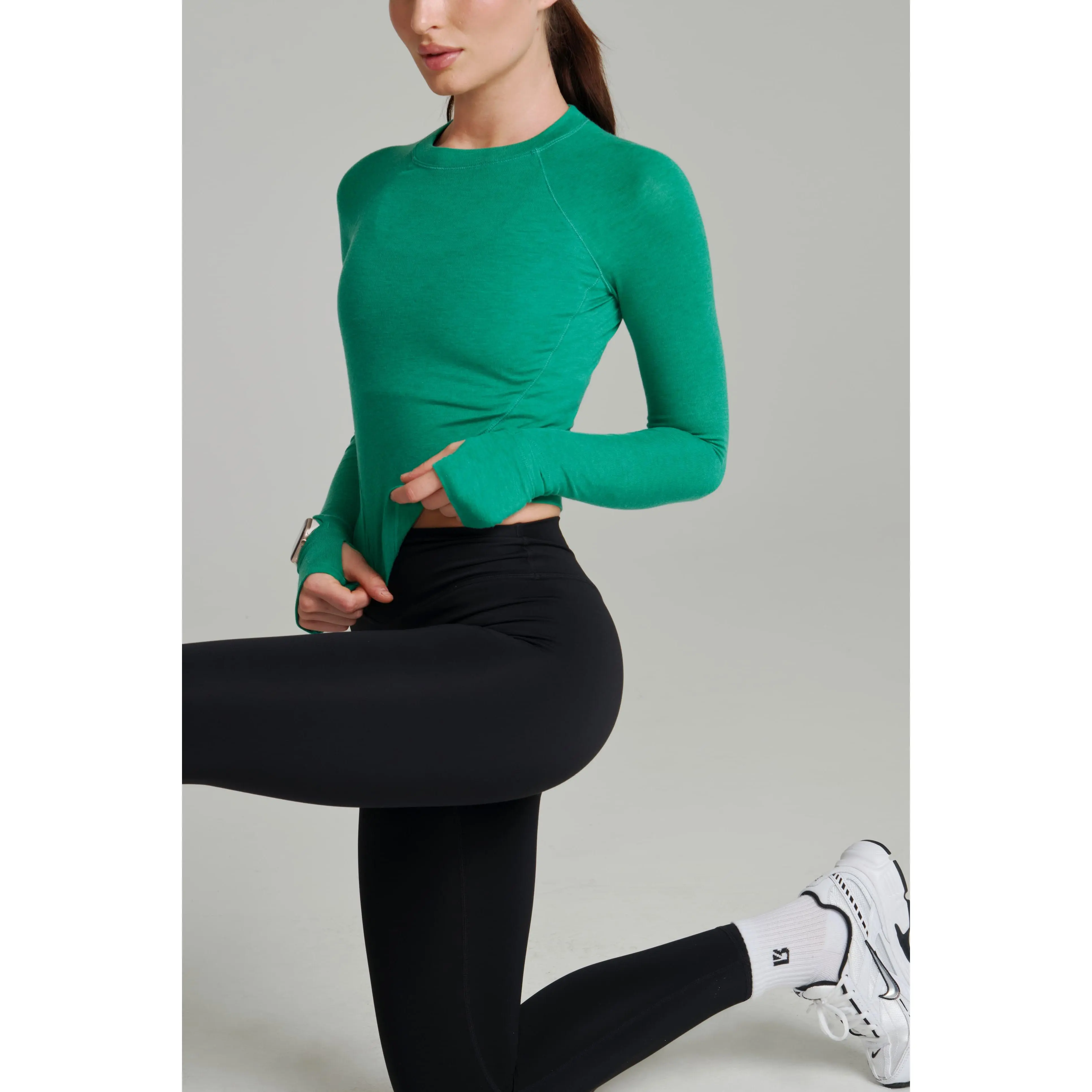 Base Layer Long Sleeve Waist Top - Lucky Charm
