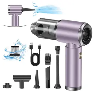 Pentantan Cordless Handheld Vacuum Cleaner, 12000PA Powerful Sutions Car Vacuum, 2 Adjustable Speeds Lightweight Mini Vacuum for Car, Keyboard, Home, Purple