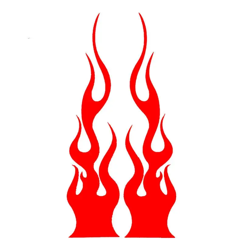 Universal DIY Flame Vinyl Decal Sticker Waterproof For Car Motorcycle Gas Tank Waterproof Motorcycle Flame Sticker Kit Decals