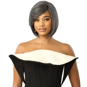 Outre Wigpop Gray Glow Full Wig Lace Crown Part - GLOW 3
