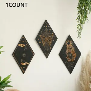 Butterfly & Moon & Star Pattern Wall Decor, 1 Count Wooden Wall Hanging Decor, Wall Art for Home Bedroom Living Room Farmhouse Bathroom Decor, Ornaments