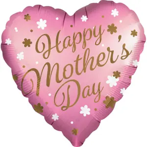 SATIN PINK HAPPY MOTHER'S DAY BALLOON