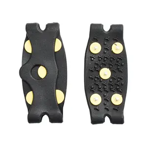 5 Tooth Rubber Ice Gripper Portable Anti Slip Shoe Cover for Climbing and Hiking