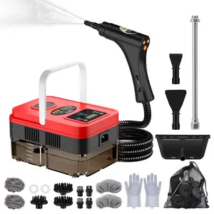 2026 Upgraded Steam Cleaner,10s Heat-Up,1.2L Tank, 6-Level Adjustable Handle,1500W Steamer for Cleaning, Portable Steamer for Cleaning with 20PCS Accessories, Steam Cleaner for Home,Car,Dirt