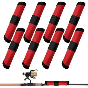 8 Pack Fishing Lure Covers Bait Storage Protector Hook Covers Wrap to Keep Fishermen Safe While Fishing