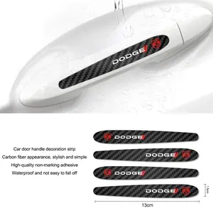 Dodge Car Door Handle Silicone Protection Sticker, Anti-Scratch Anti-Collision Decorative Decal, Creative Personalized Protective Accessory