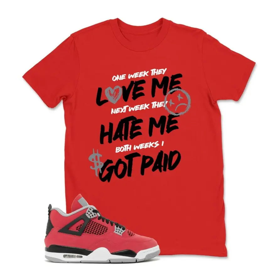 Red Shirt to match Toro 4 Sneaker, Toro 4 Fire Red Shirt, Casual Unisex Cotton T-Shirt, Comfortable Unisex Cotton Top, Gift for Sneaker Lovers