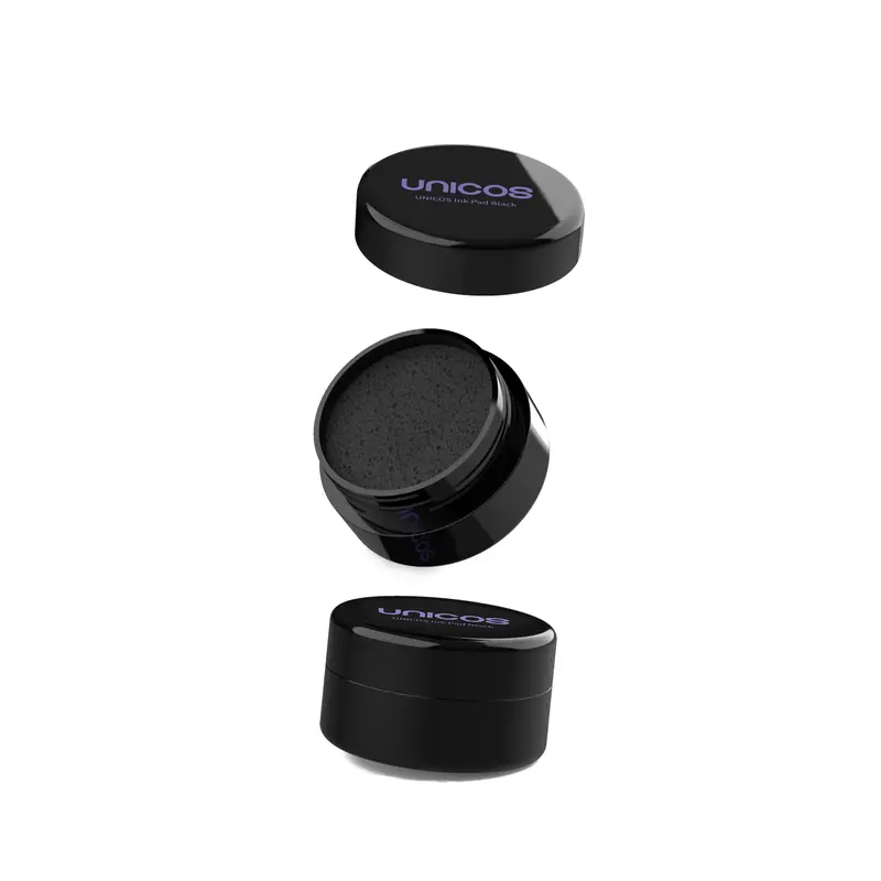 Unicos Lower Lash Stamp Ink Pad - 5ml Compact Travel Size Makeup Tool, Water-Proof, Easy Blending, Quality Ingredients, All Skin Types, Flawless Finish (Ink Pad Only, Makeup Products)
