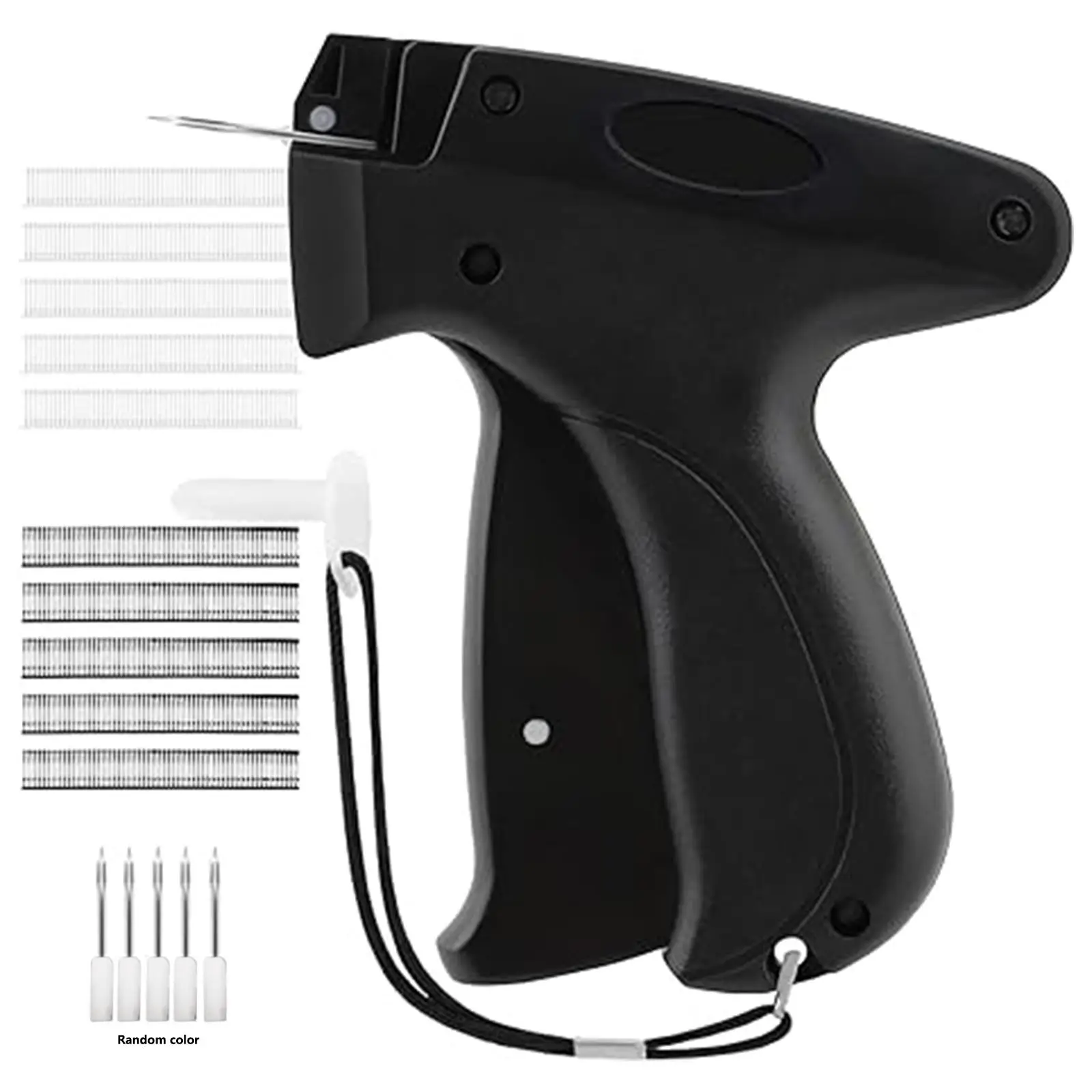 Quick Clothes Fixer, 1 Set, Includes 1 Handheld Tag Gun and 5 Needles and 500 Black Glue Pins and 500 White Glue Pins, Best Set for Home Use