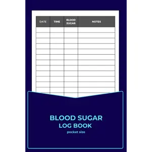 Blood Sugar Log Book pocket size: Simple Daily Diabetic Glucose Tracker Journal | Blood Sugar, Diabetes, Monitoring Diary