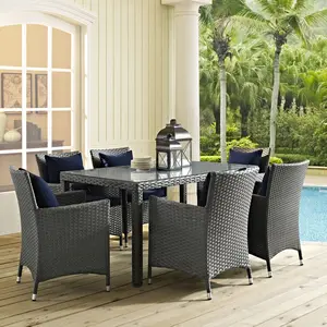 Sojourn 59" Outdoor Patio Dining Table in Chocolate