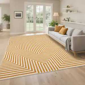 Modern Striped Print Rug with Geometric Patterns Soft Non-slip Ultra-thin Foldable Interior Decorative Rug Washable and Non-shedding for Bedrooms Restaurants Offices Game Rooms Cafes Laundry Rooms and Entryways