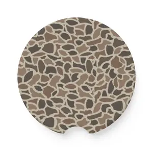 Old School Camo Soapstone Car Coaster, Hunting Gifts, Car/Truck Accessories
