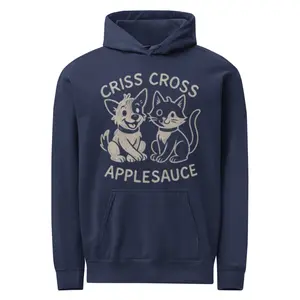 Puppy's Love Criss Cross Applesauce Garment-Dyed Hoodie