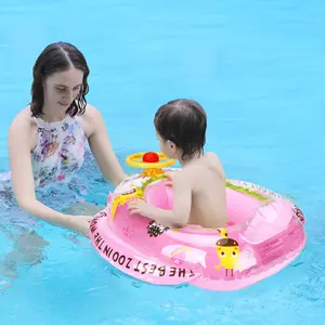 Swimbobo Baby Swim Float, Anti-Flip Design, Thickened Safety Ring, Cute Cartoon Pool Floatie, Ideal for Infant & Toddler, Summer Beach & Pool