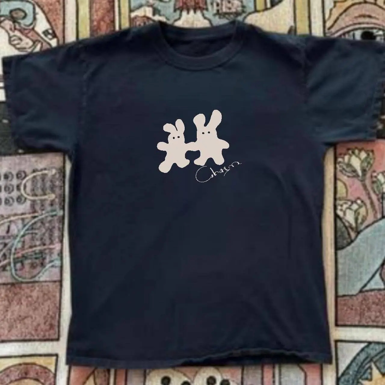 Clairo Charm Bunny Baby Tee – Aesthetic Streetwear, Y2K Inspired Top