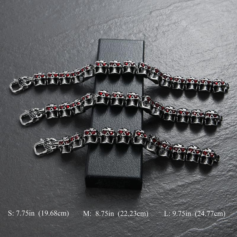 Dream Apparel Stainless Steel Bike Chain Motorcycle Chain Bracelet for Men and Women, Heavy Metal Biker Bracelet, Bicycle Link Chain Bracelet