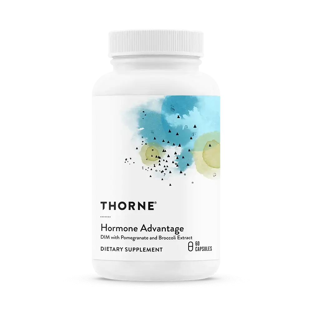 Thorne Hormone Advantage - DIM + Pomegranate & Broccoli - Hormone  Balance for Men & Women - 60 Capsules - Vegan, Gluten-Free
