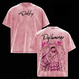 Doflamingo Vintage Washed Oversized T-Shirt sky tops joke 67 shirt silverfish clothes trend gift book merch