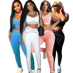 2piece Yoga Set for Women - Athletic Top & Bottoms - Fitness Wear