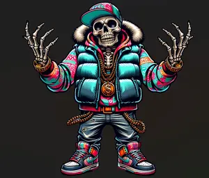 Street Style Ready to Press Heat Transfer DTF Transfer Direct to Film for Cotton and Polyester Garments with Firm Press Settings 300-320°F