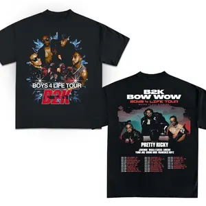Bow Wow x B2K Boys 4 Life Tour unisex T Shirt 2026 Graphic Tee, Rapper Apparel, Music Concert Streetwear, Cute Fan Gift Idea